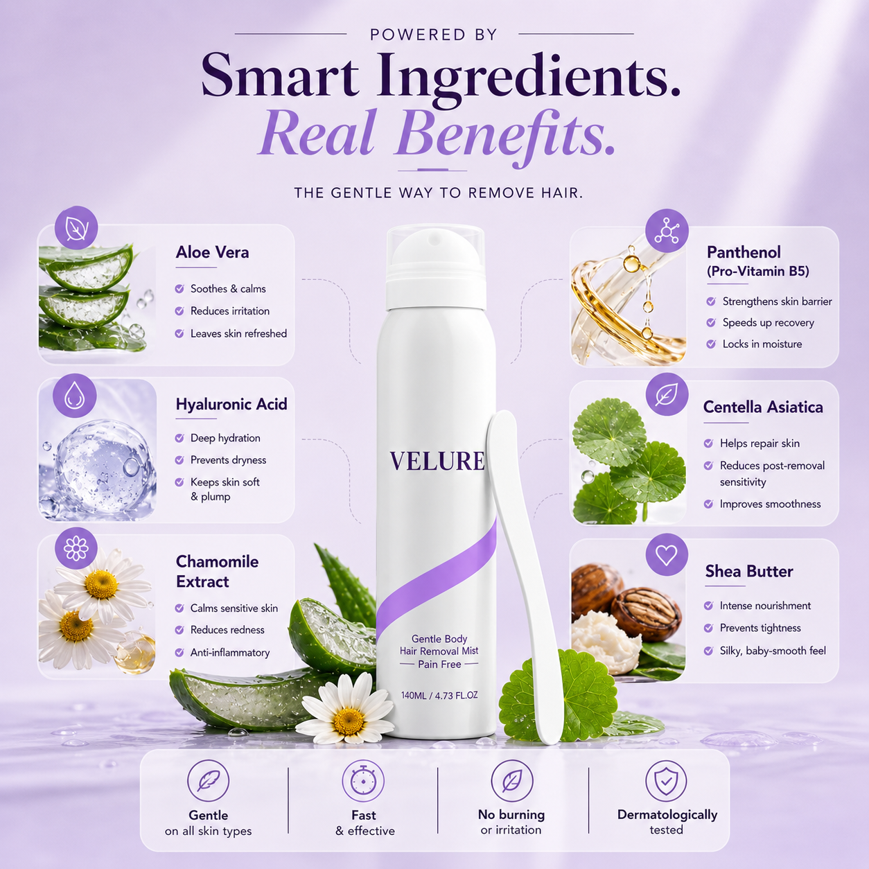 Velure Painless Hair Removal spray